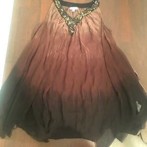 Flowy purple maternity tank top